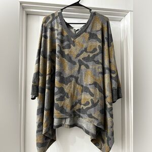 Camo poncho sweater. Maurice’s brand size 0/1 (XL)